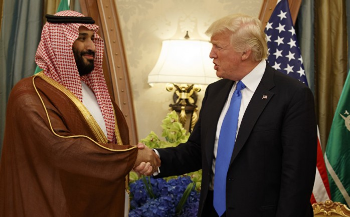 الرئيس الأميركي دونالد ترمب وولي العهد السعودي محمد بن سلمان